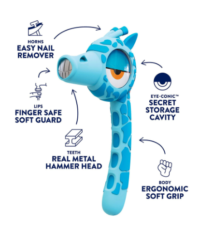 Children's Starter Hammer:  "Bambam" Giraffe