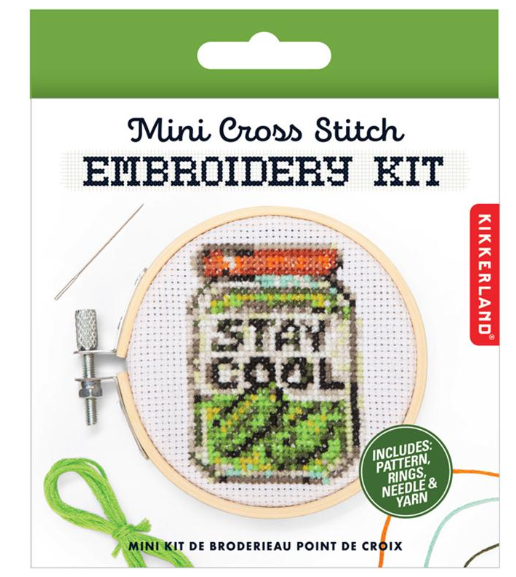 Pickle Mini Cross Stitch Embroidery