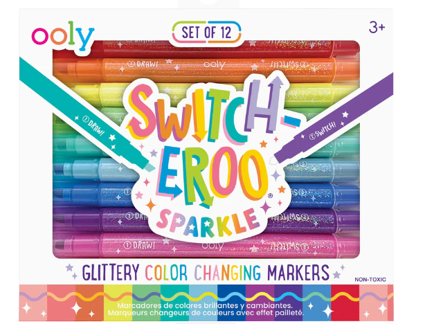 Switch-eroo!: Sparkle Glittery Color-Changing Markers