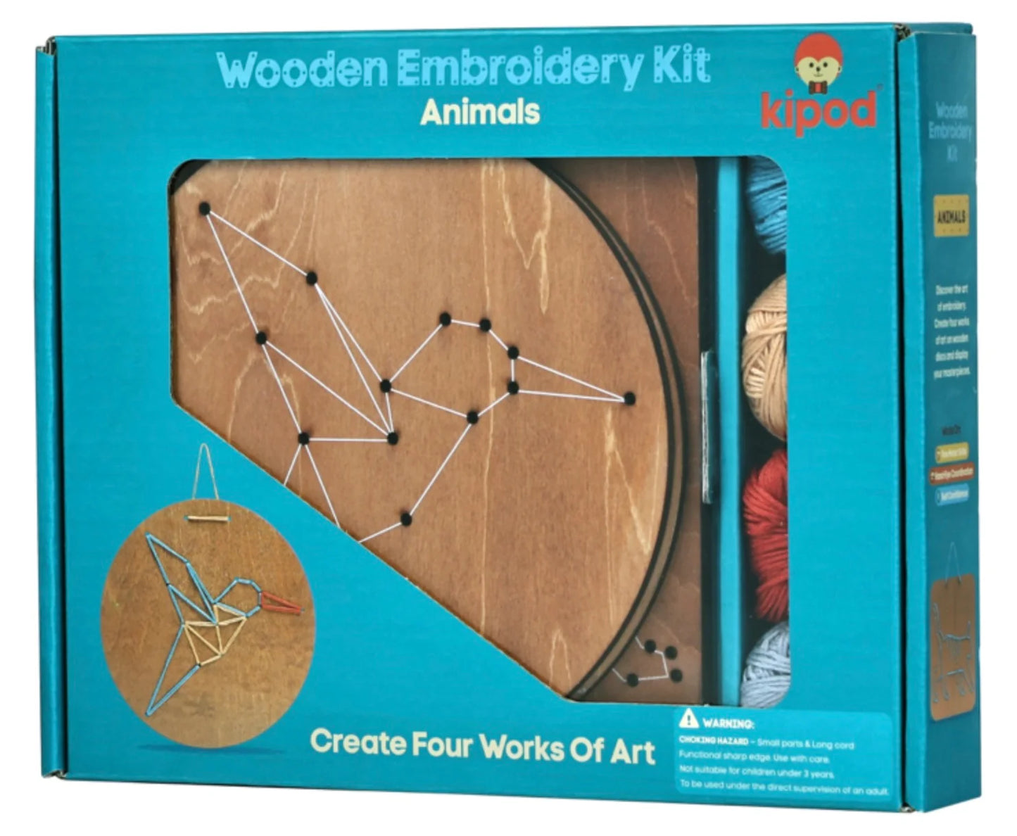 Wood Embroidery Kit- Animals