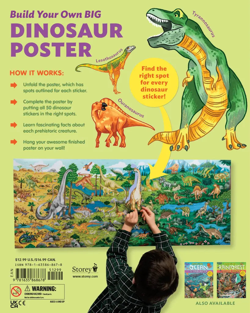 The World of Dinosaurs Sticker Poster