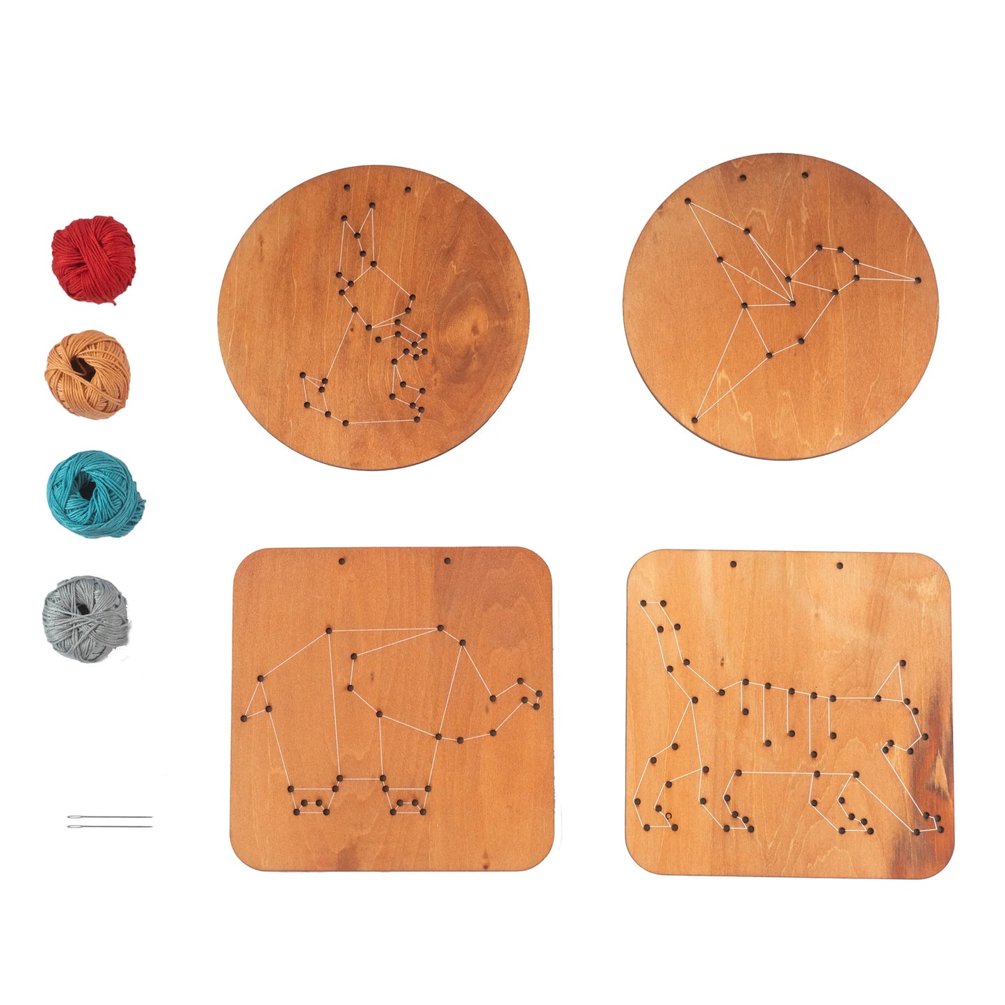 Wood Embroidery Kit- Animals