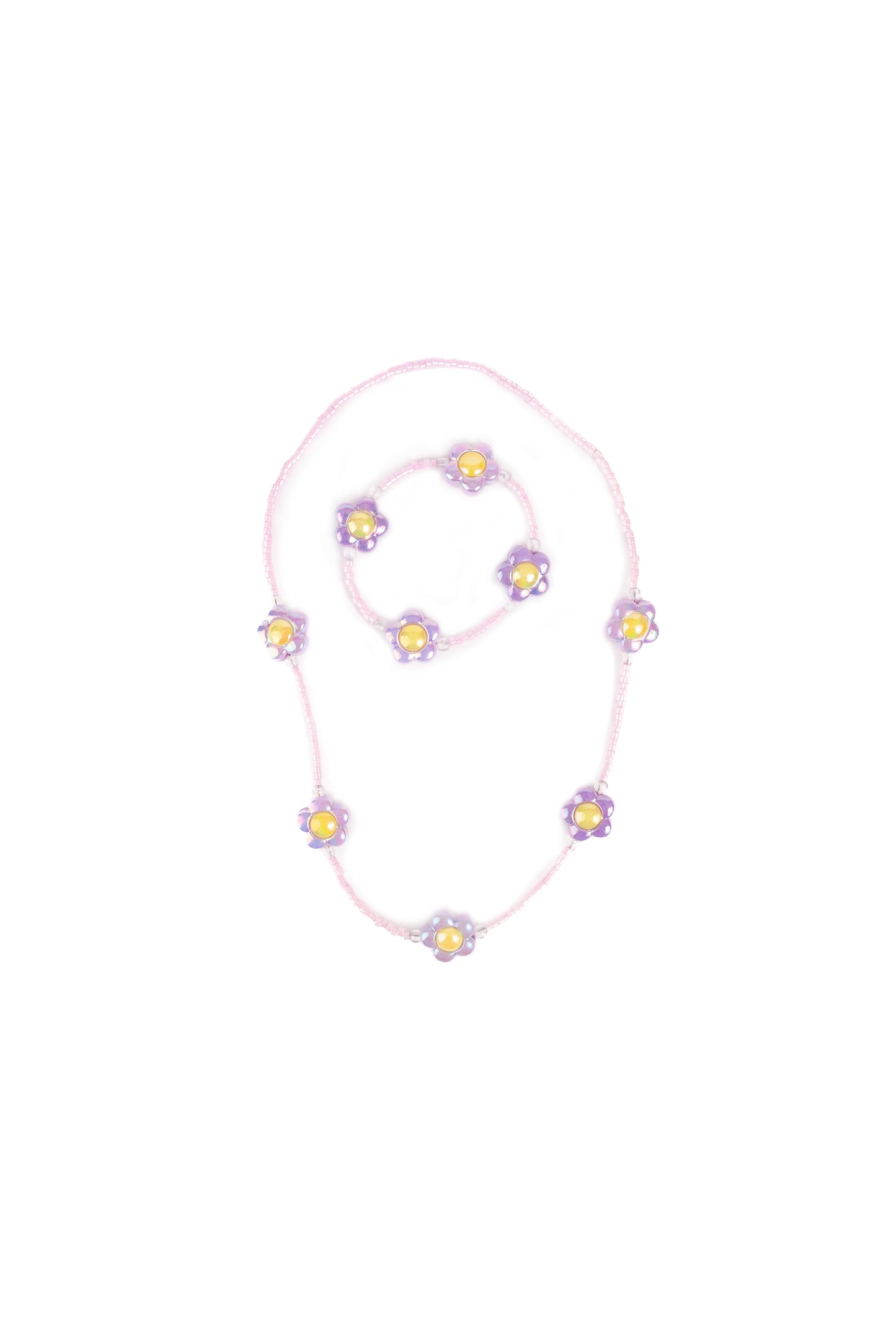 Crazy for Daises Necklace and Bracelet Set