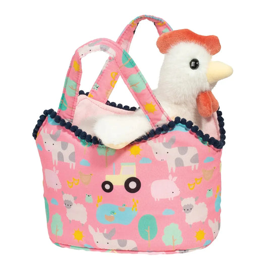 Farm Friends Sassy Sak w/ White Hen
