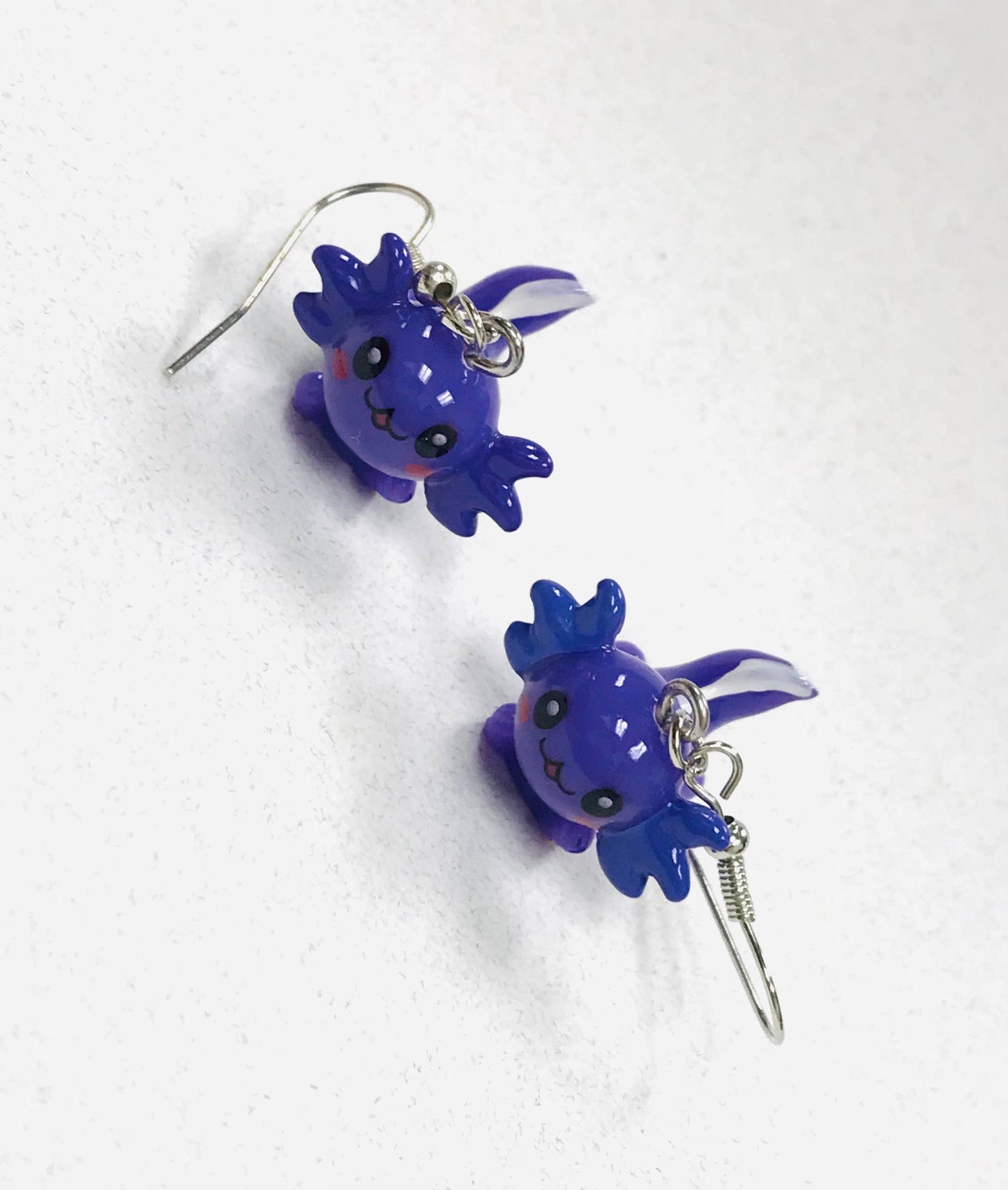 Pink Axolotl Earrings