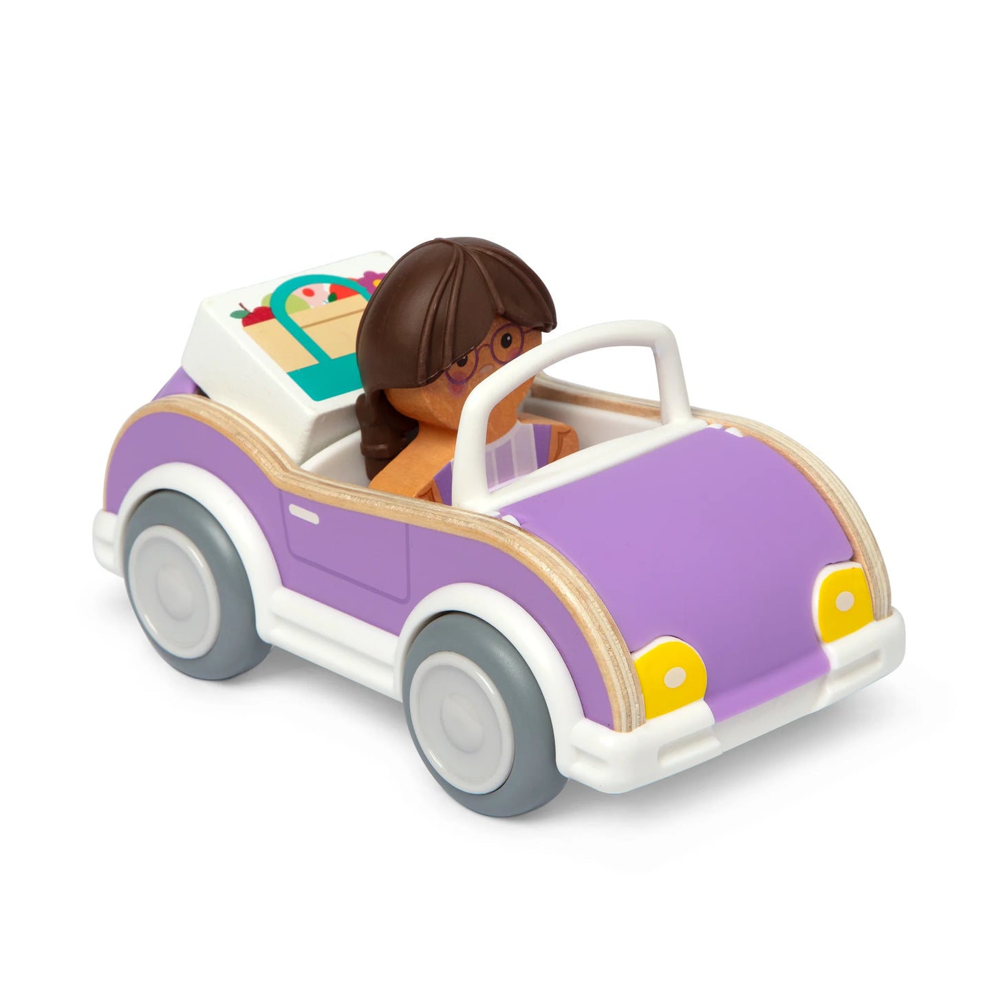 Cheery Lane Car and Play Figure- Purple