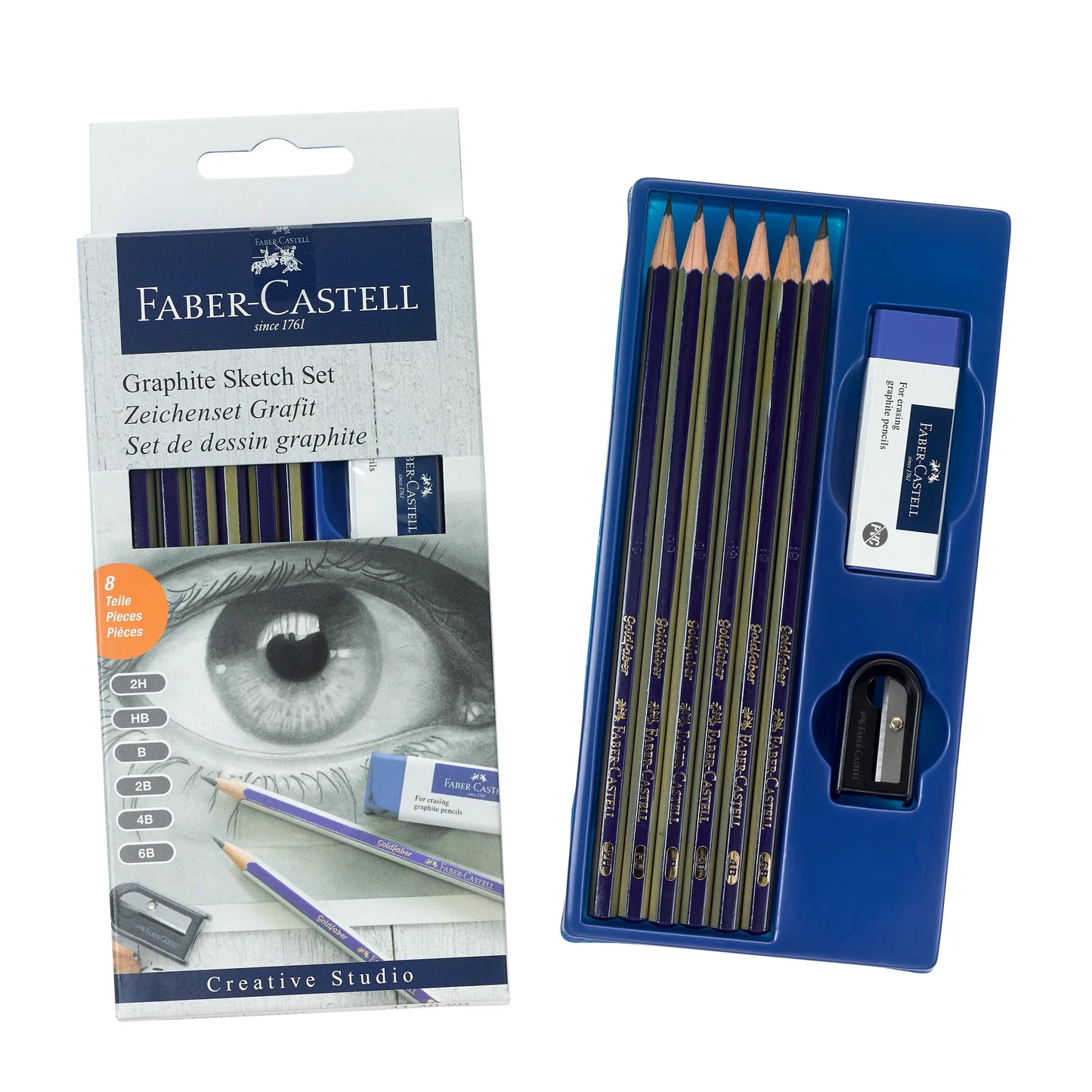 Graphite Sketch Set - 6 Graphite Pencils