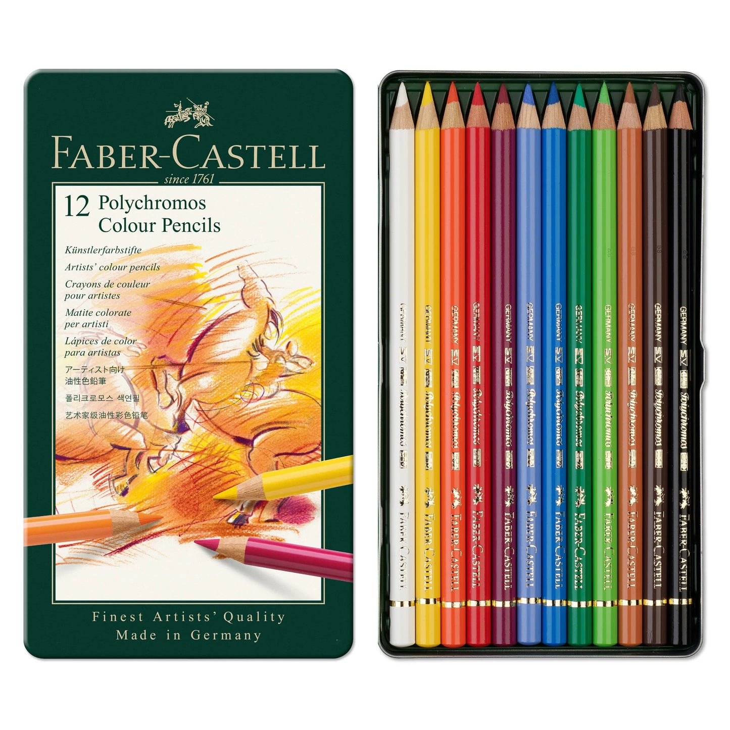 Polychromos Artist Color Pencils Metal Tin