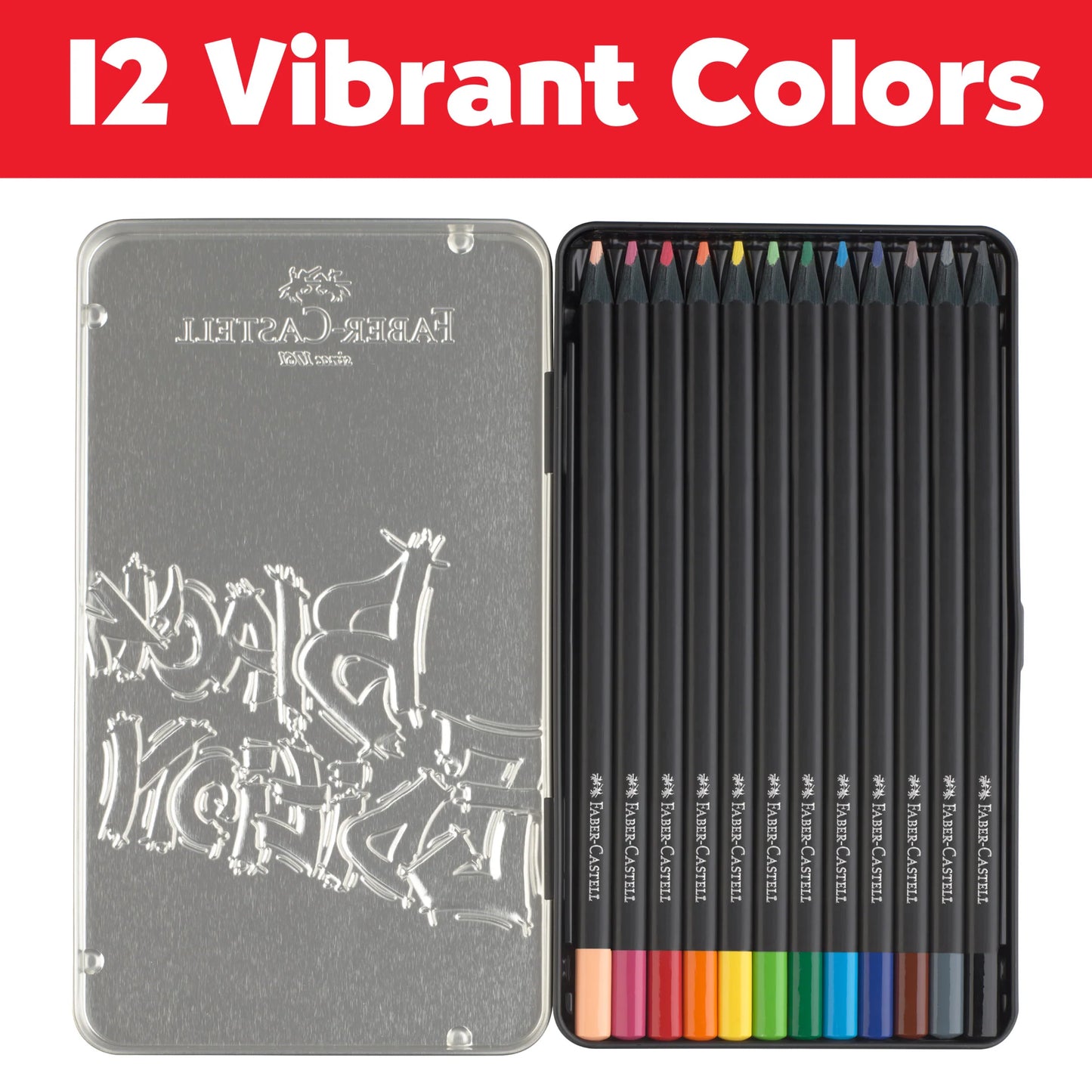 Black Edition Color Pencils Black Edition 12Ct Tin
