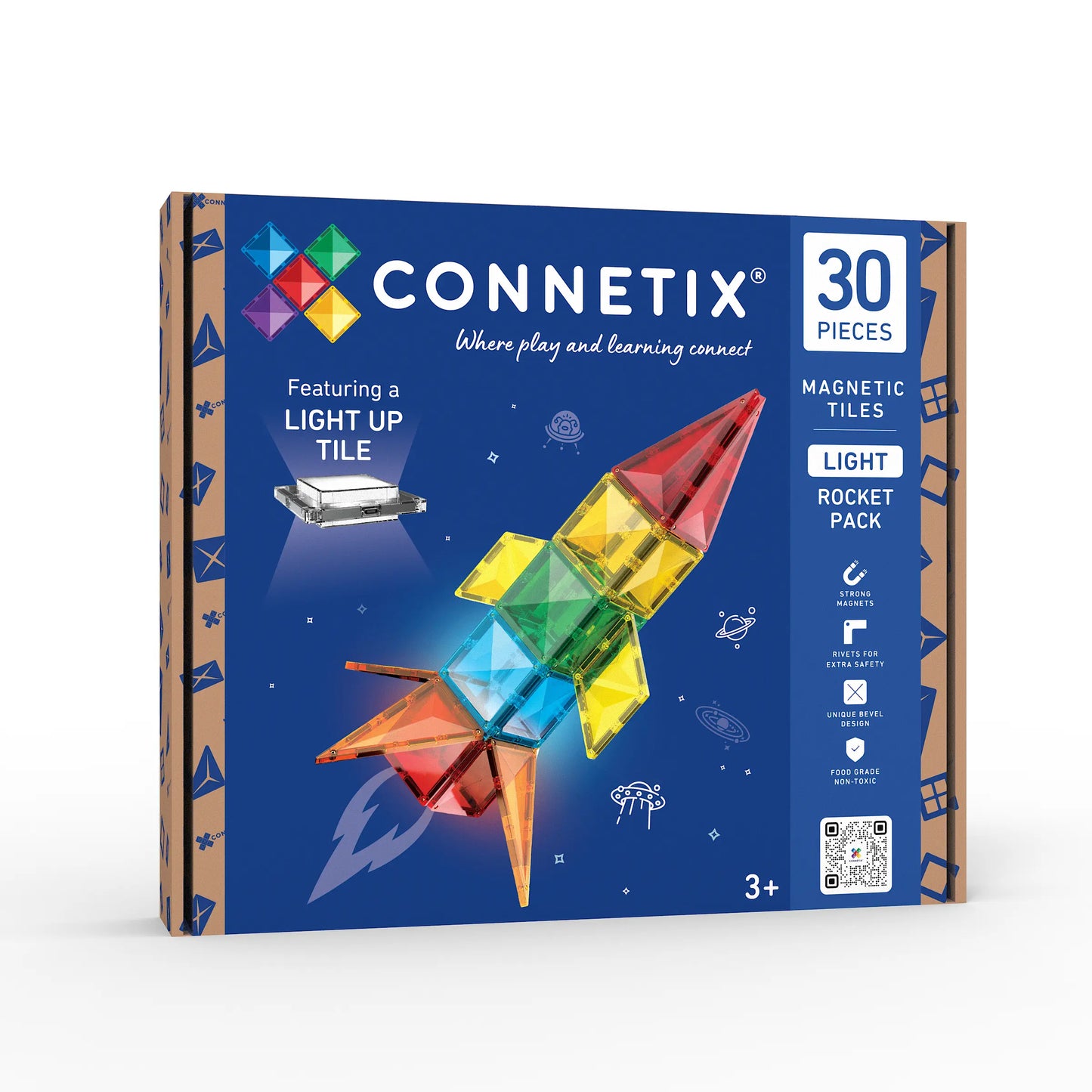Connetix Light Up Rocket Pack 30pc