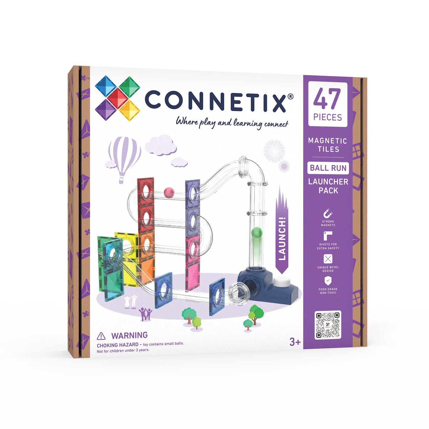 Connetix Launcher Ball Run Pack 47 pc