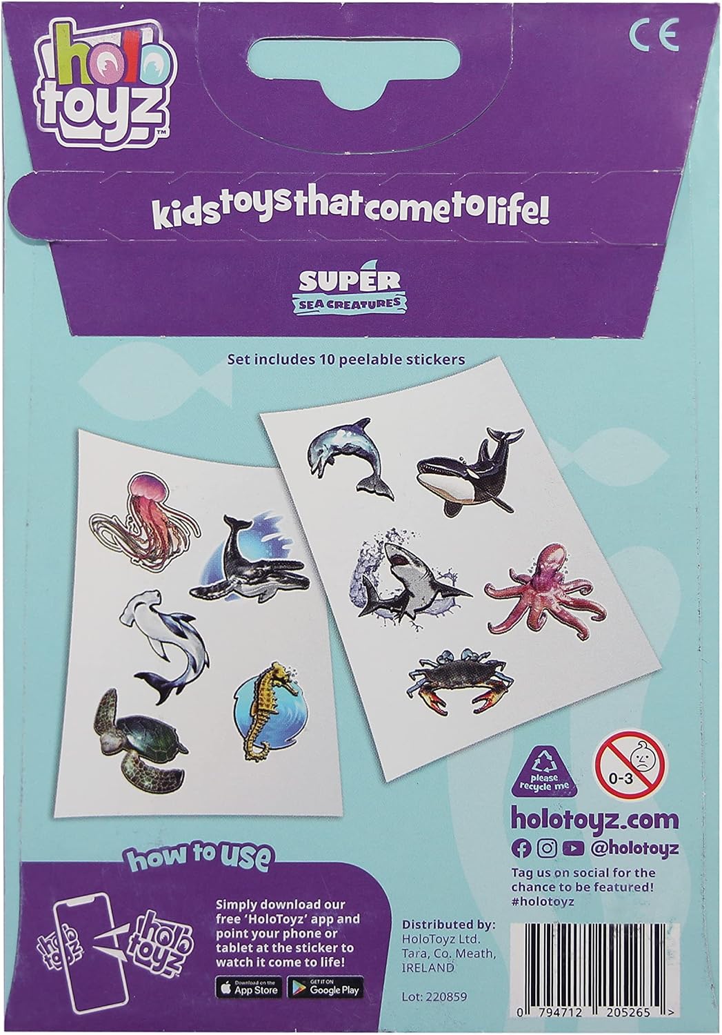 Sea Creatures AR Stickers
