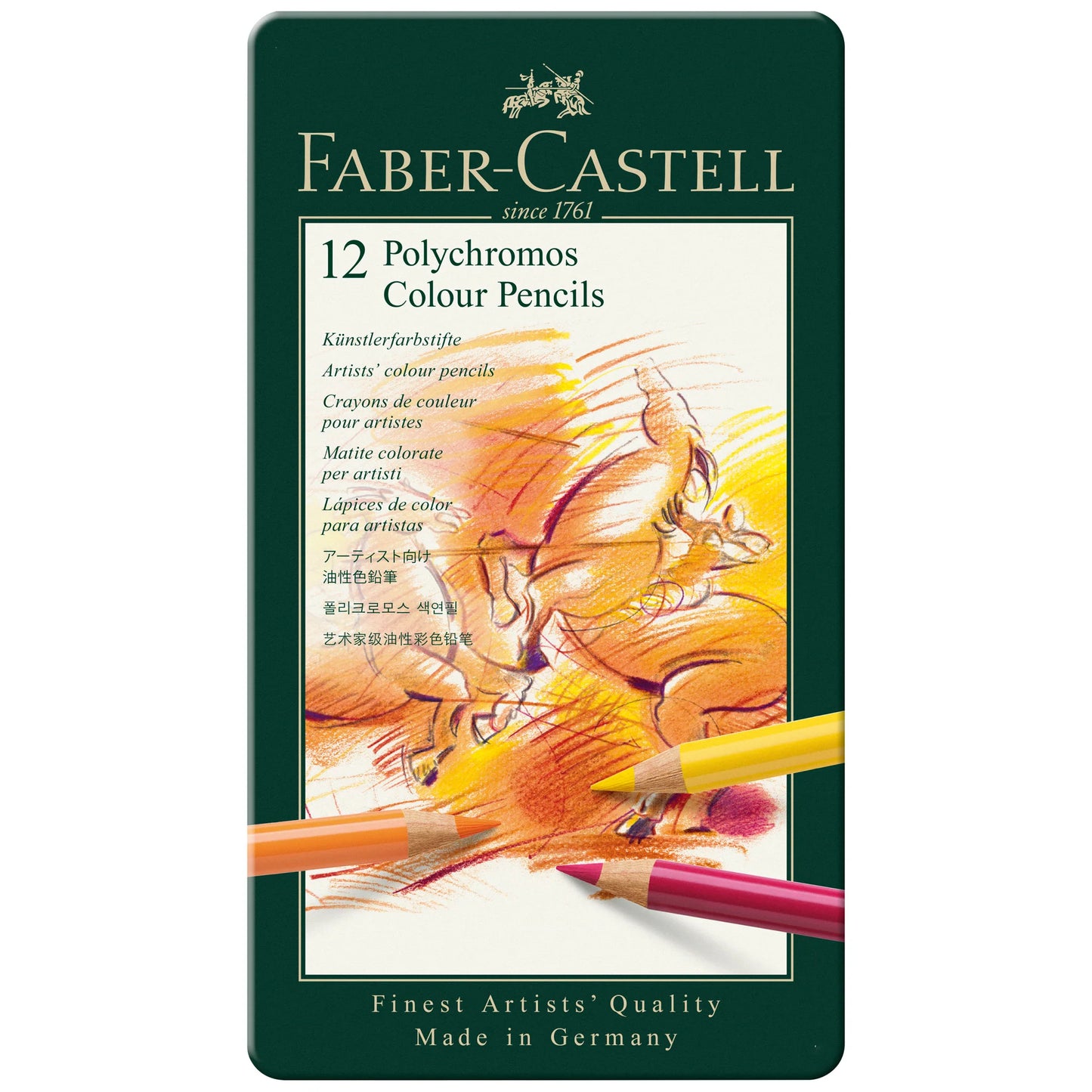 Polychromos Artist Color Pencils Metal Tin