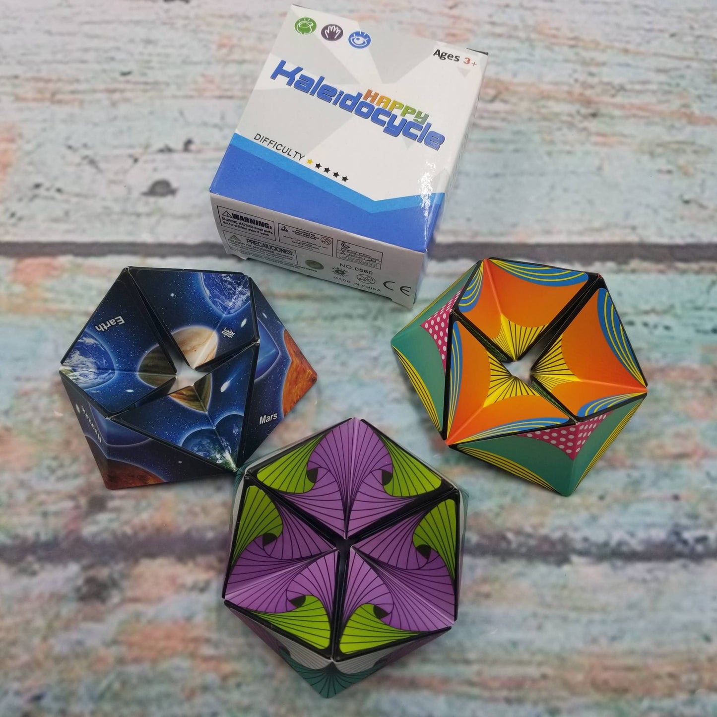 Infinity Flip Kaleidocycle Cube Fidget
